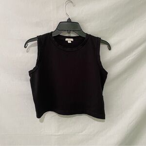 GAP Women’s Black Sleeveless Crop Top Size XS